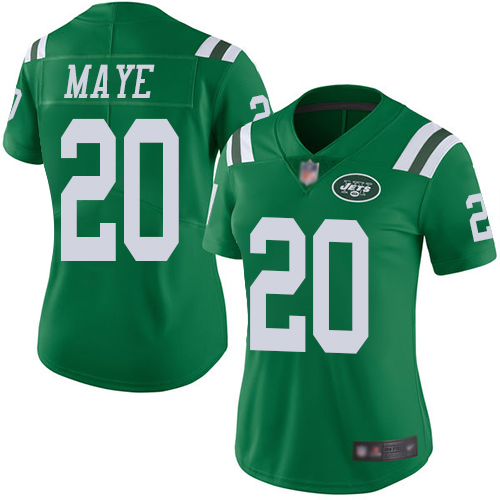 New York Jets Limited Green Women Marcus Maye Jersey NFL Football #20 Rush Vapor Untouchable